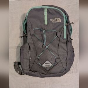 The North Face Gray and Teal Backpack